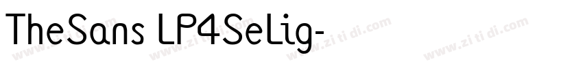 TheSans LP4SeLig字体转换 TheSans LP4SeLig字体转换
